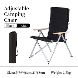 Wholesale Outdoor Garden Picnic High Back Aluminum Frame Folding Adjustable Reclining 2023New Camping Chairs