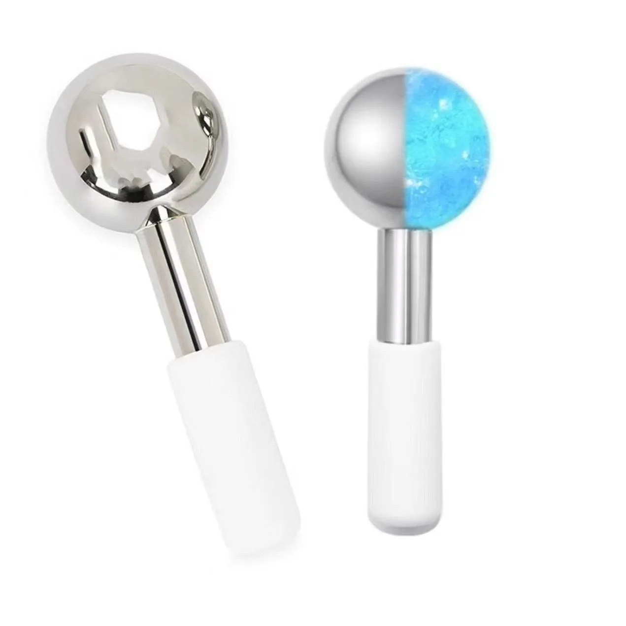 Luma Mini Face Globe Skin Cooling Ice Cooler Face & Eye Ice Skin Massage Metal Ice Roller