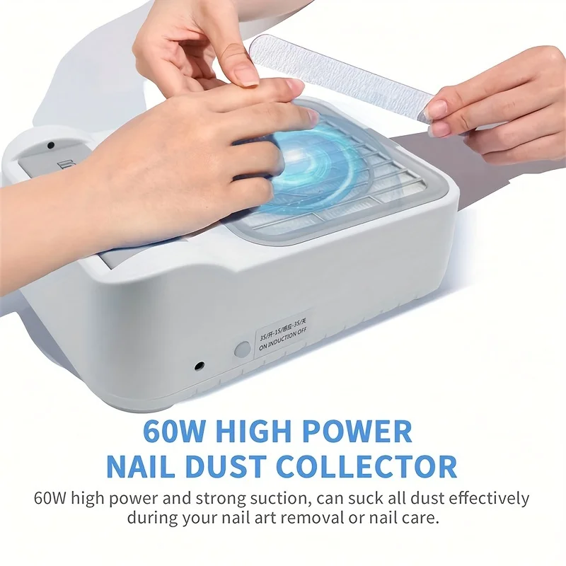 Wholesale Nail Dust Brush Cleaning Collector Professional Nail Dust Extractor Vacuum Cleaner For Nail Salon Manicure Machine