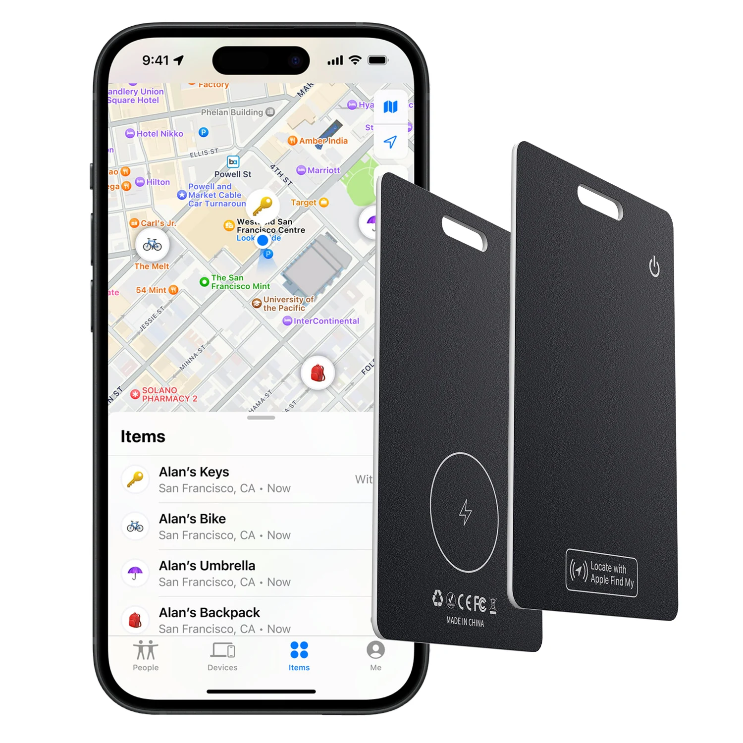 Smart wallet Find My air tag accessories for dog collar holder case pet waterproof air tag card