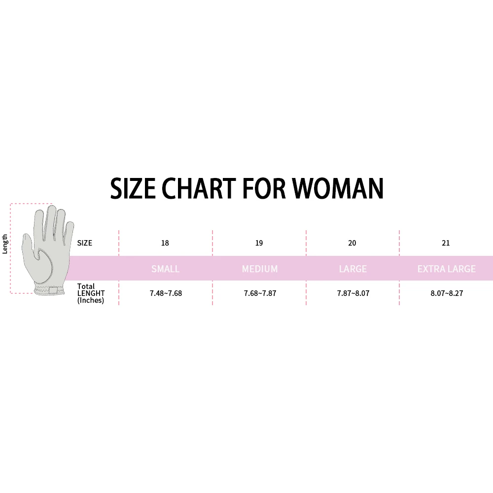 Customized Women Cabretta Golf Glove - Premium Genuine Leather All Weather Ideal Golf Team Gloves with Ball Marker (Left Hand)