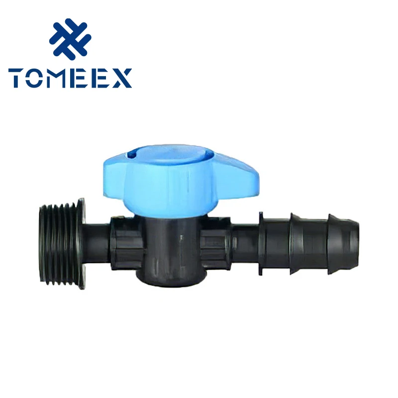 Offtake Valve Bypass  Micro Valves Agricultural Farm Garden Irrigation16Mm Mini Ball for Drip Tape Irrigation