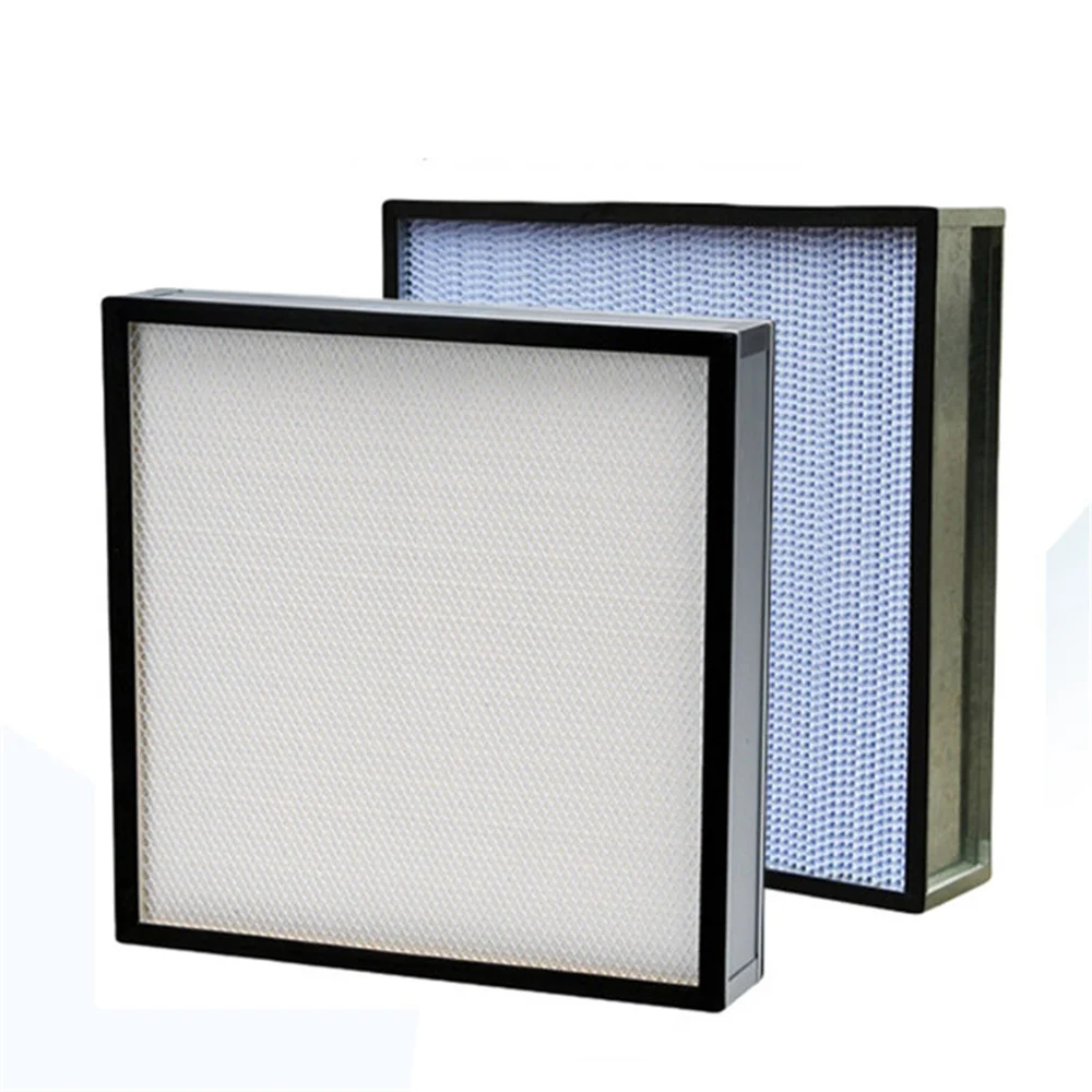 Factory Dust Free Room H13 H14 Frame Aluminum Separator High Temperature Hepa Filter Air Filters