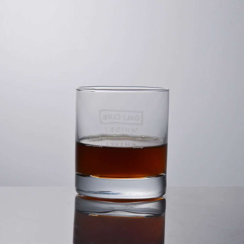 Wholesale old fashioned whiskey drinking glass cup rock glasses clear whisky glasses cups