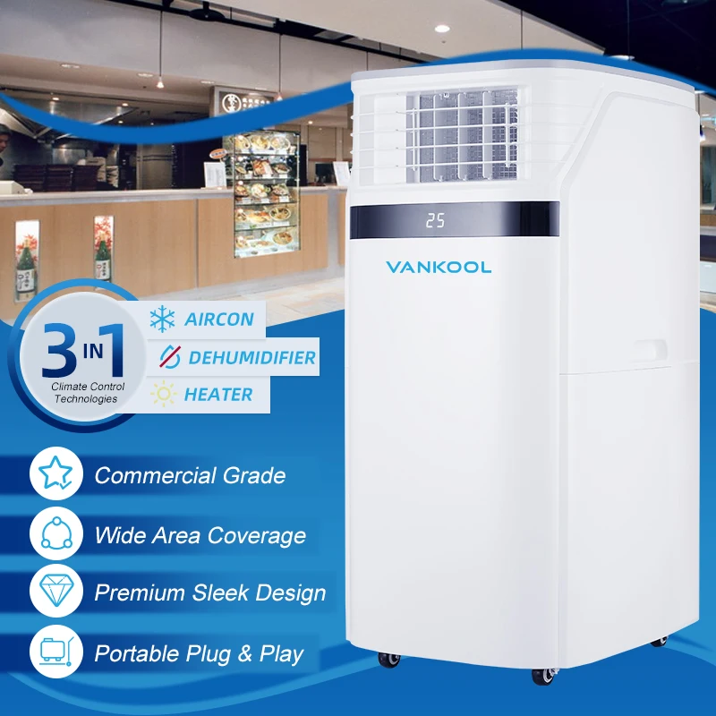 18000-24000btu smart  air conditioner electric dual hose portable ac cooling and heating air conditioner indoor