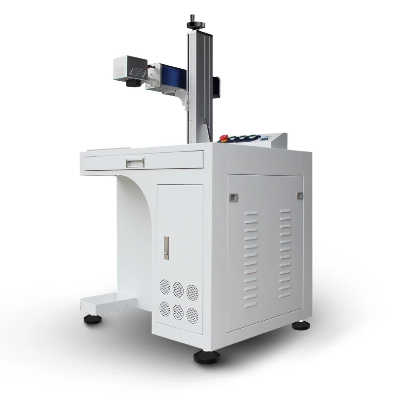 Desktop wuhan 20w jpt raycus 3d mopa fiber color laser marking machine
