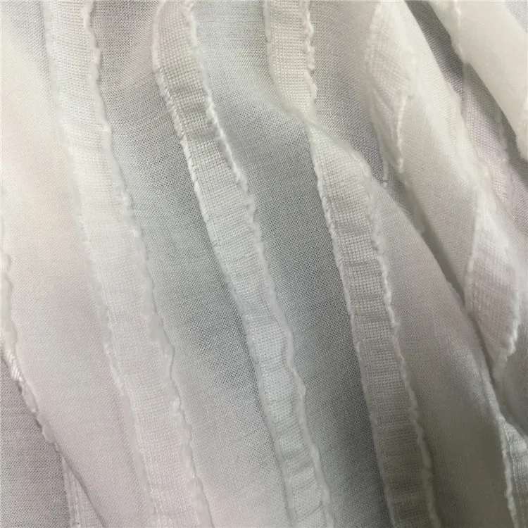 fashion design shearing cut work fabric 100% rayon dobby fabric jacquard fabric for garment