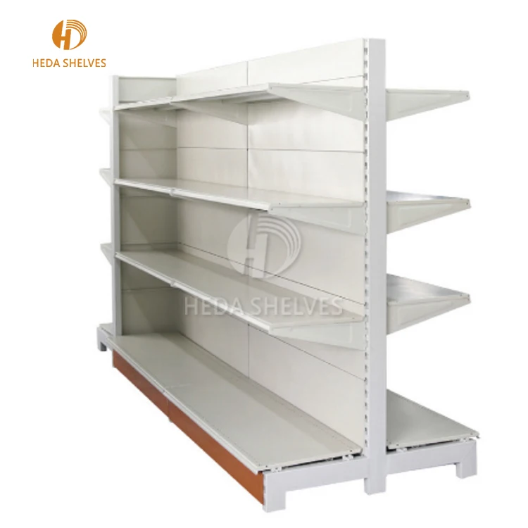 Supermarket metal shelf gondola shelving for retail shop fitting