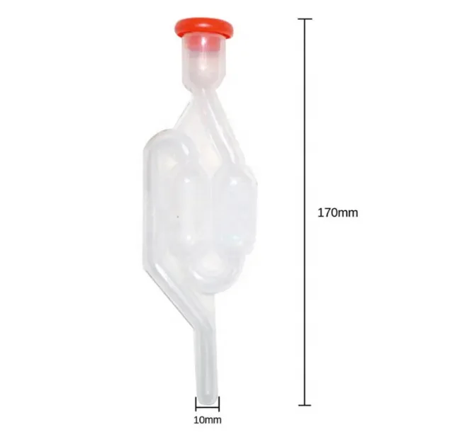 New Homemade Wine Vent Air Lock Exhaust One-way Home Brew Wine Fermentation Airlock Check Valve Water Sealed Valves
