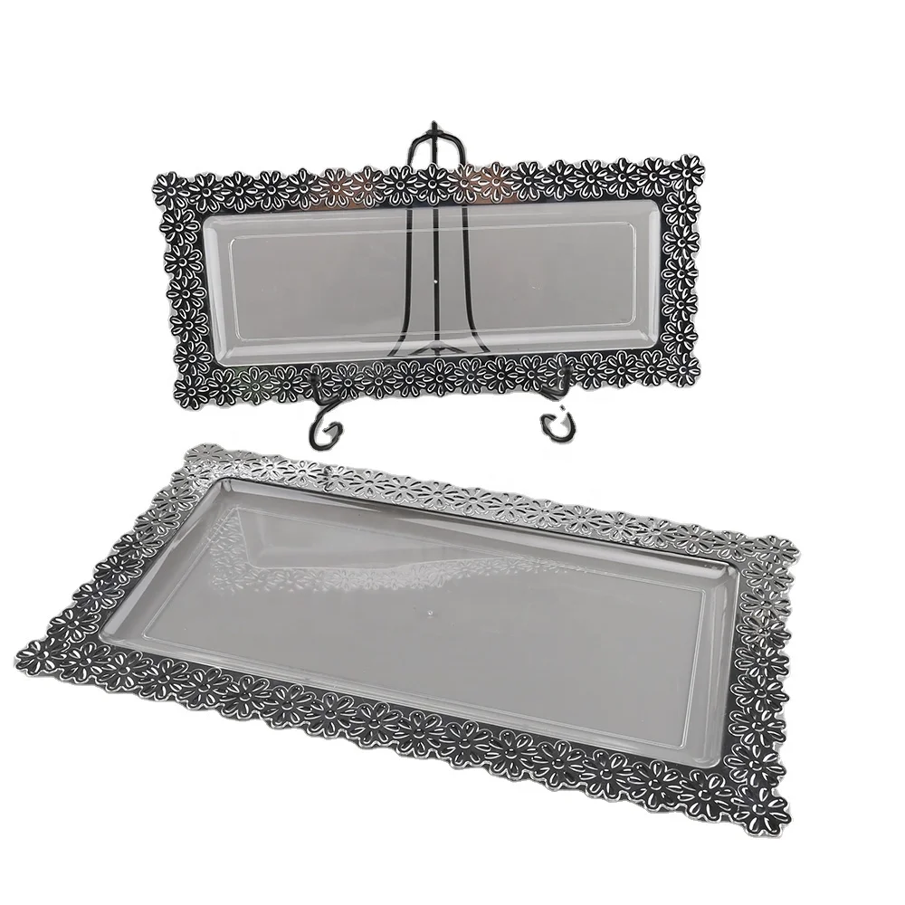 Hot sale wholesale cheap transparent disposable long plastic tray