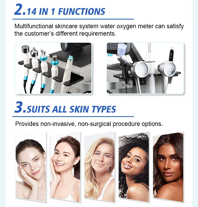 TOP 1 sale 14 in 1 hydro aqua peeling hydra beauty facial machine