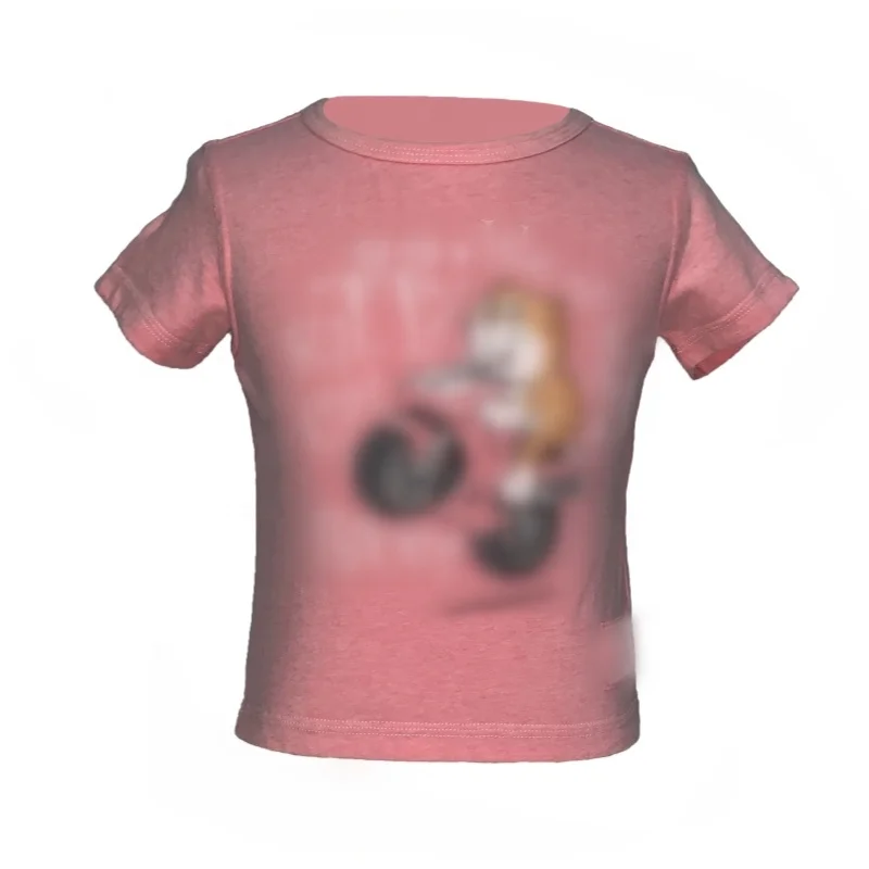 
Wholesale Cheapest Customized Logo Graphic Printing Cotton polyester Pink Graphic Infant clothing Baby Round neck T-shirt 