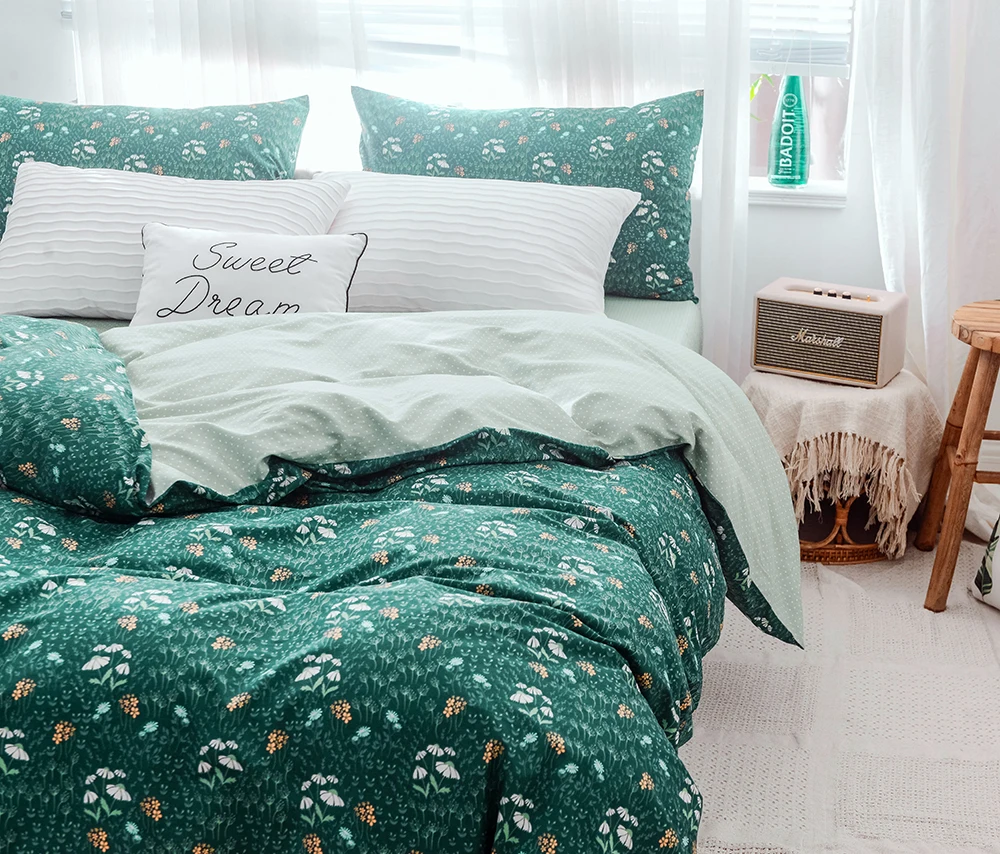 Top quality thick quilt fitted sheet latest luxury printed plain cotton quilted bedding sets