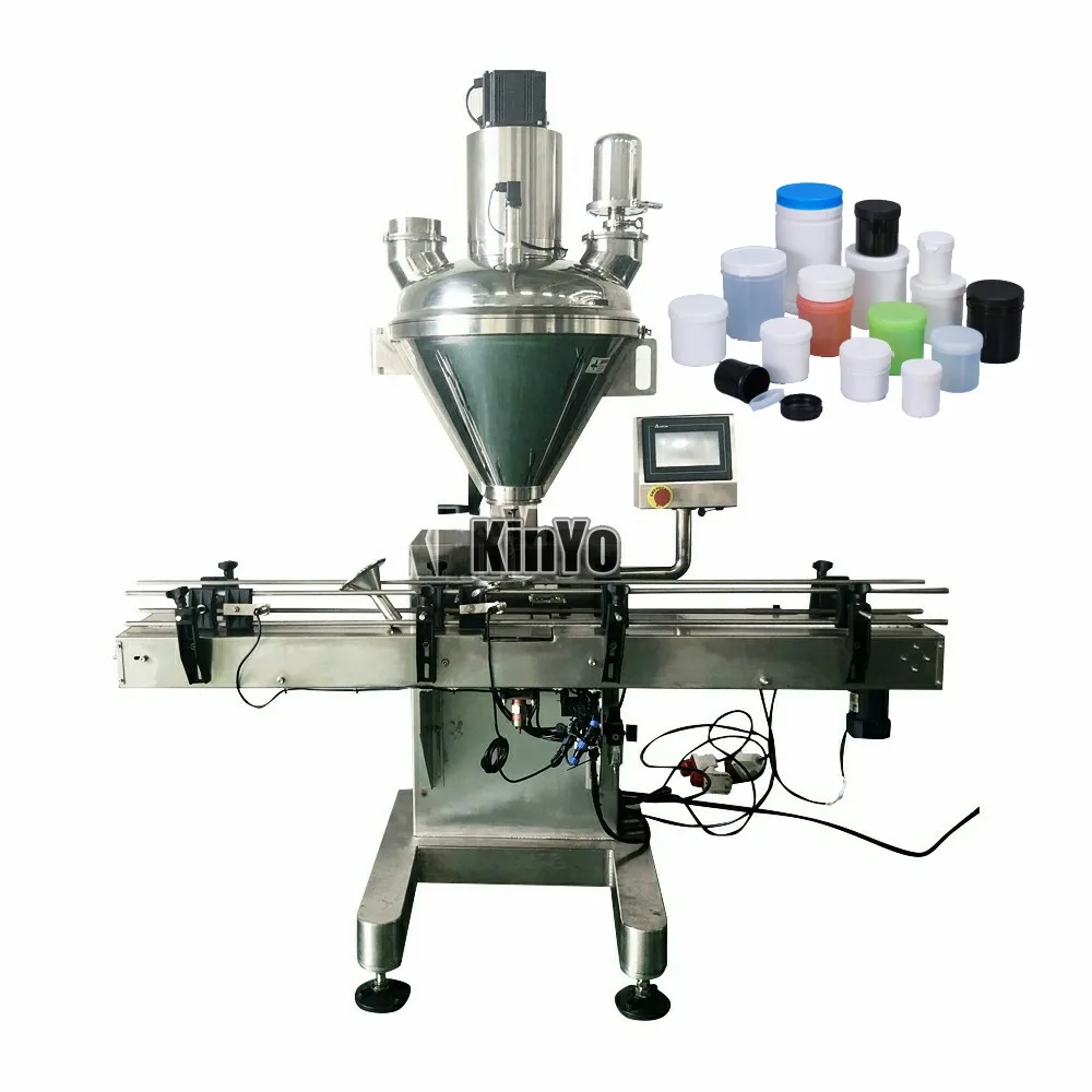 2021 New Simple Operation Plc Color Touch Screen 260kg Auger Powder Filling Machine for spice