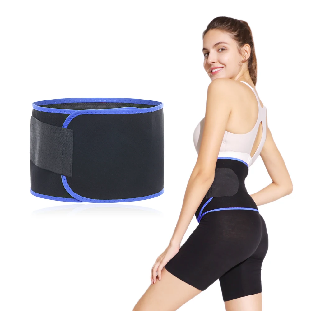 Elastic Waist Trimmer belt for Bodybuilding Lumbar Back Support Gym Home Exercise Belts With Pocket Breathable Waist trainer