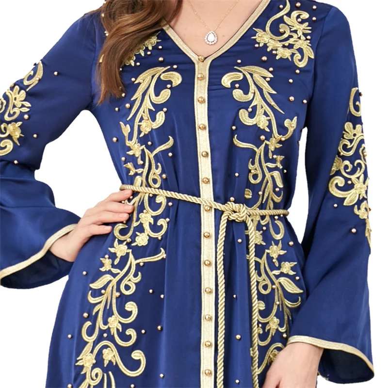 Trendy Muslim Dress Turkish Tight Uae Style Fashion Wholesale Thailand Stylish Simple Designs Abaya India & Pakistan Clothing