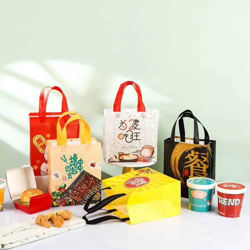 Custom Logo Printed Non-woven Bag Promotional Reusable Grocery Tote Bag Gift Heavy Duty PP Non Woven Shopping Bag