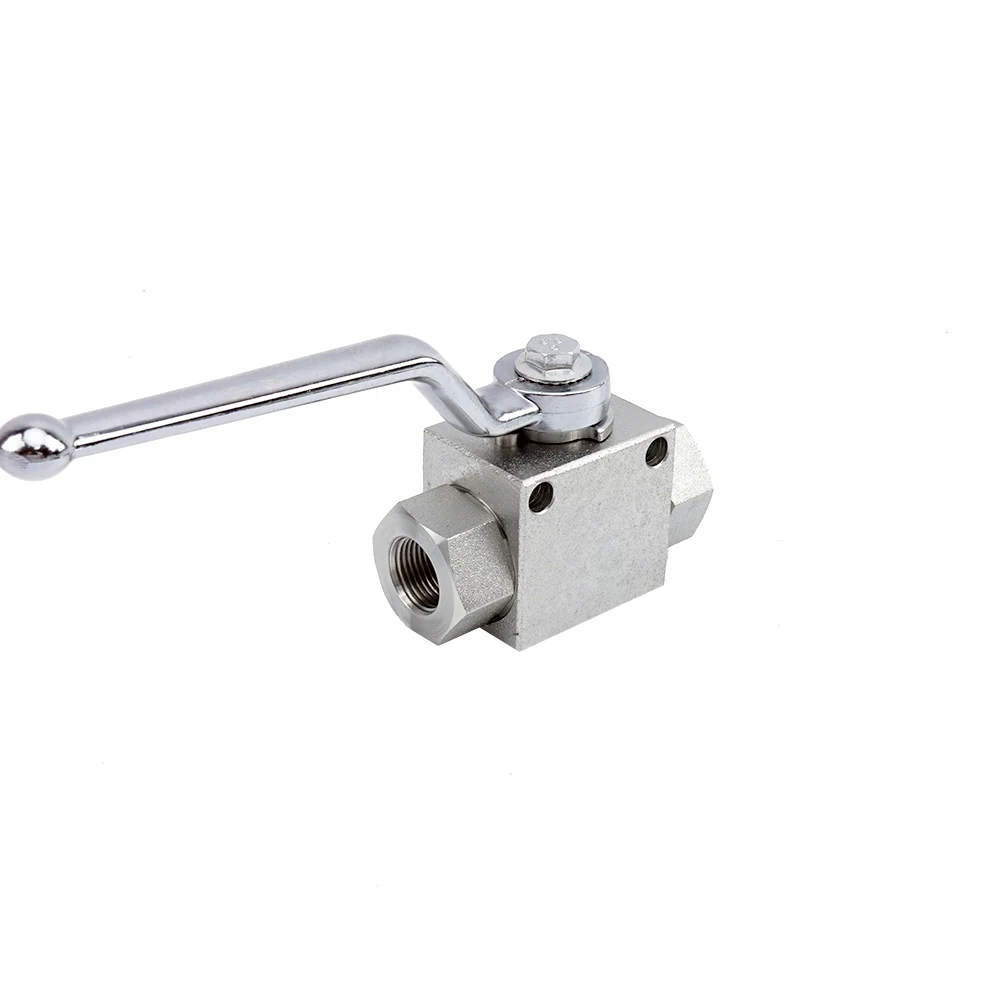 two ways female threaded stainless steel hydraulic VH2V-G3/8 high pressure ball valve 3/8inch dn06