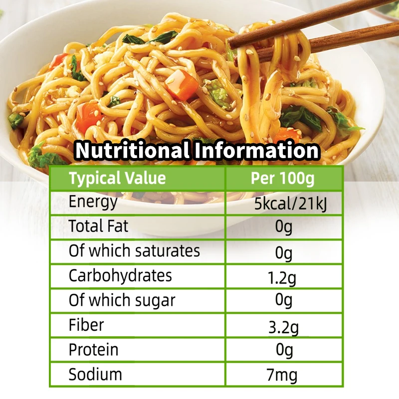 Konjac Pasta Many Size Low Glycemic Keto Snack Konnyaku Shirataki Italy Noodles Diabetes Food