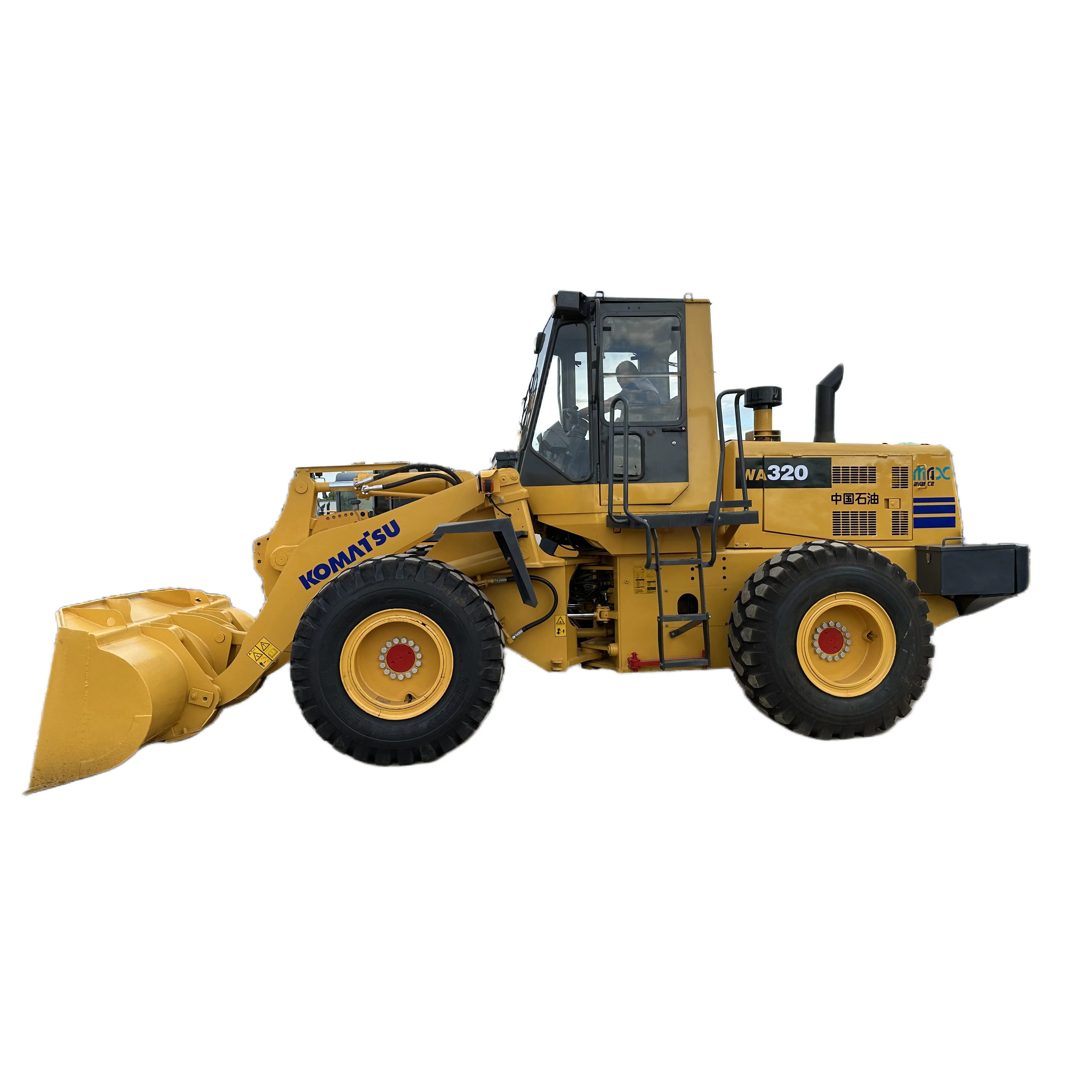 Эффективная гидравлическая система используется KOMATSU wa320-6 Колесный погрузчик колесный для продажи