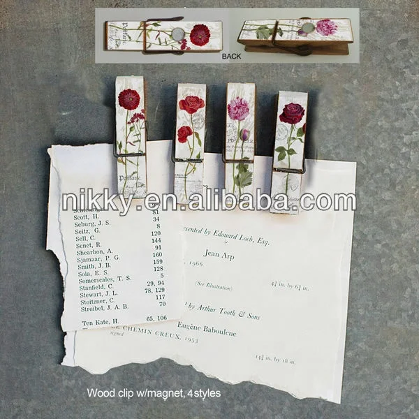 interesting owl promotional wooden clips,wooden clip magnet for decoration