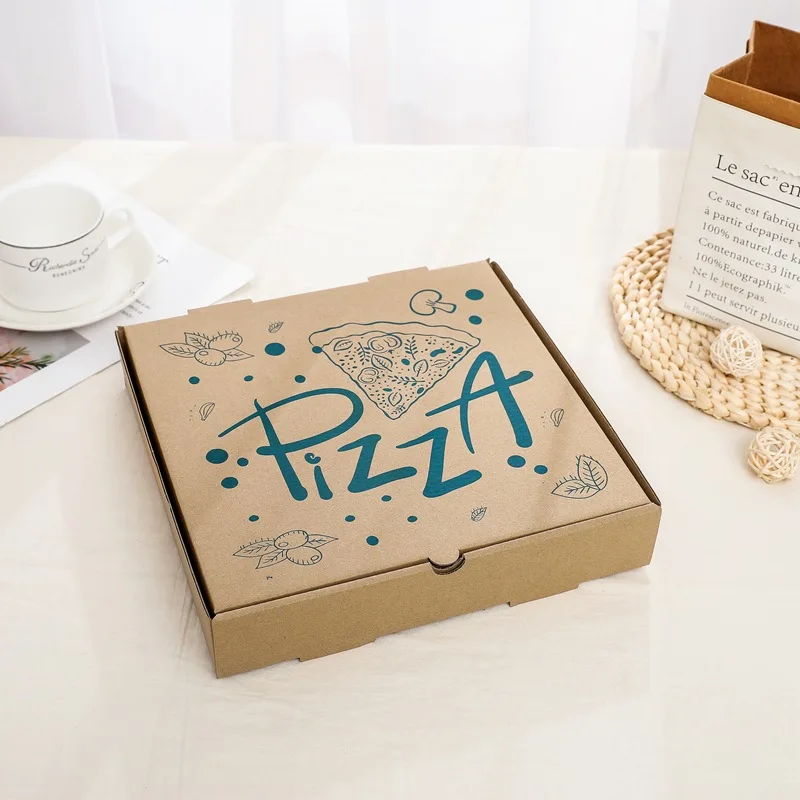 Wholesale High Quality Cheap Custom Logo Portable Thick Recycled Corrugated Delivery Baking Pizza Box