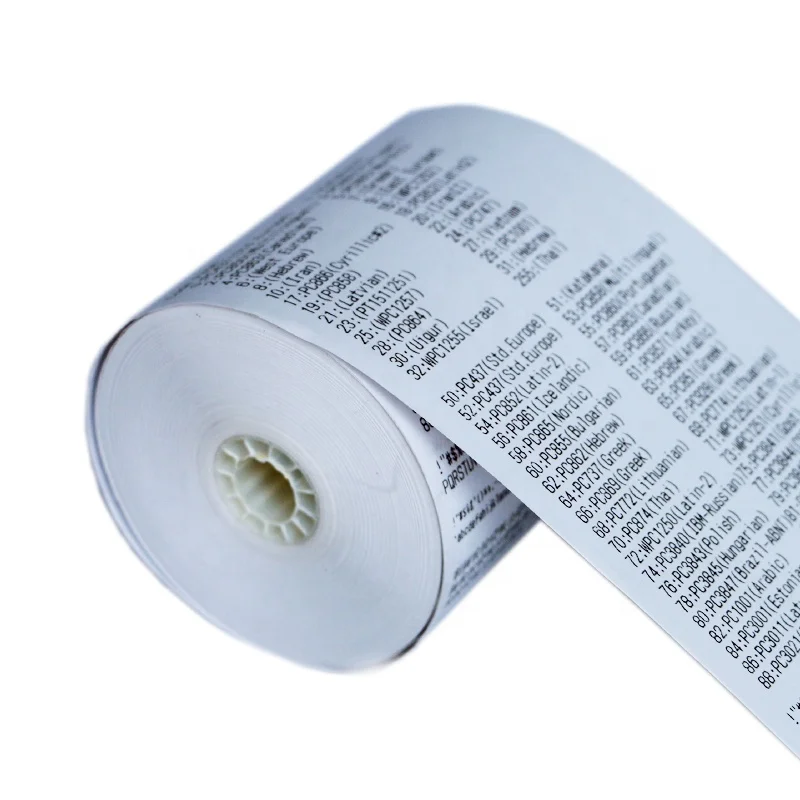Cash register receipt paper rolls 80x80mm 80x70mm 3 1/8x230