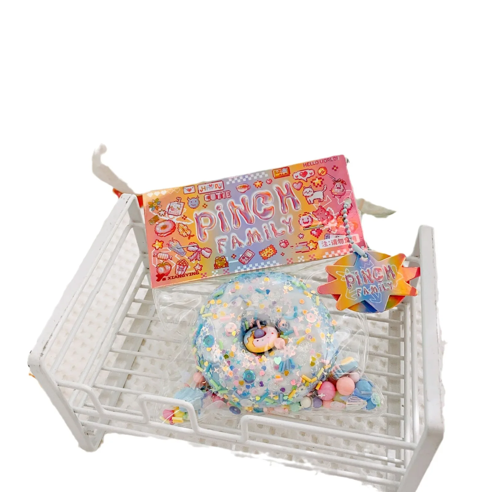Donut Decompression Toy Squeezing Toy PVC Bag