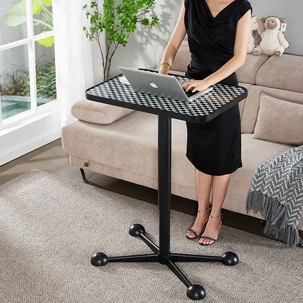 Wholesale Modern Glass Coffee Sofa Bedside Desk Metal Frame Outdoor Home Office Desk Small Bed Side Table For Living Room