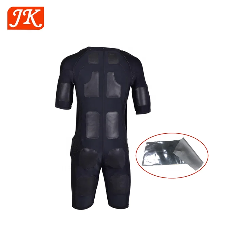 Jinke ISO13485 OEM conductive silicone rubber electrode pads 50ohm ems therapy body training suit dry pads tens ems workout pads