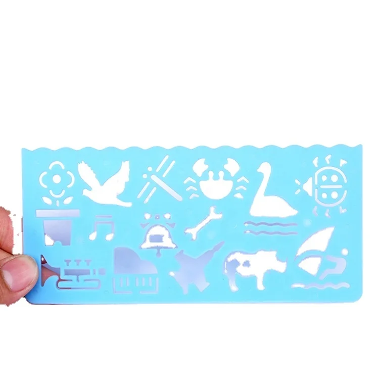 Promotion of high quality OEM cartoon transparent plastic ruler drawing board