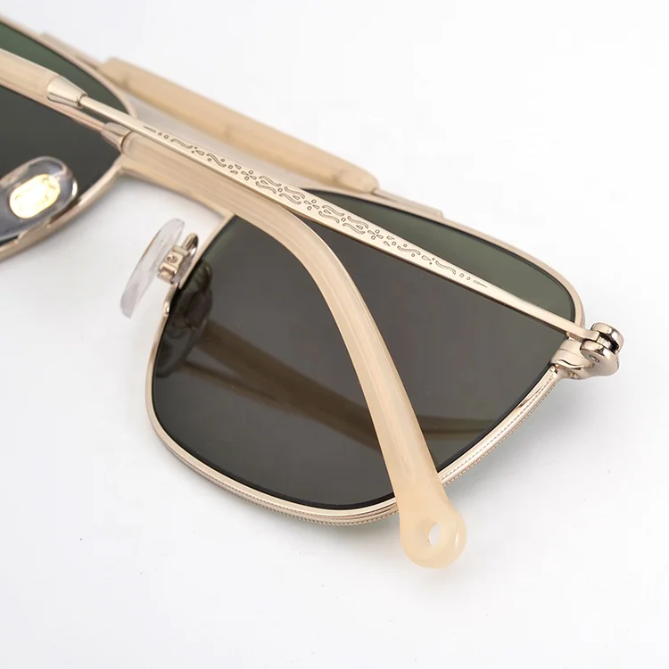 Metal Stainless Nickel Polarized Pilot Aviation Sunglasses Gafas de sol