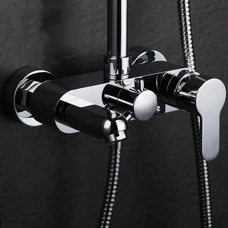 Смесители высокого давления для ванны и душа с носиком Набор смесителей одной ручкой тремя режимами «тропический