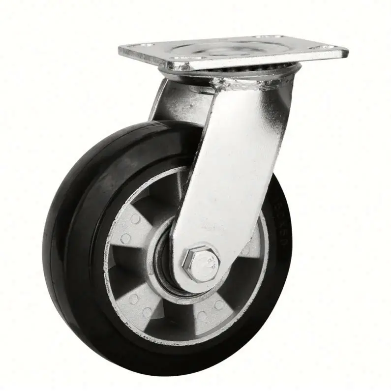 Стул 6 8 дюймов 150 мм 28 мм литой ролик колеса с центральным тормозом