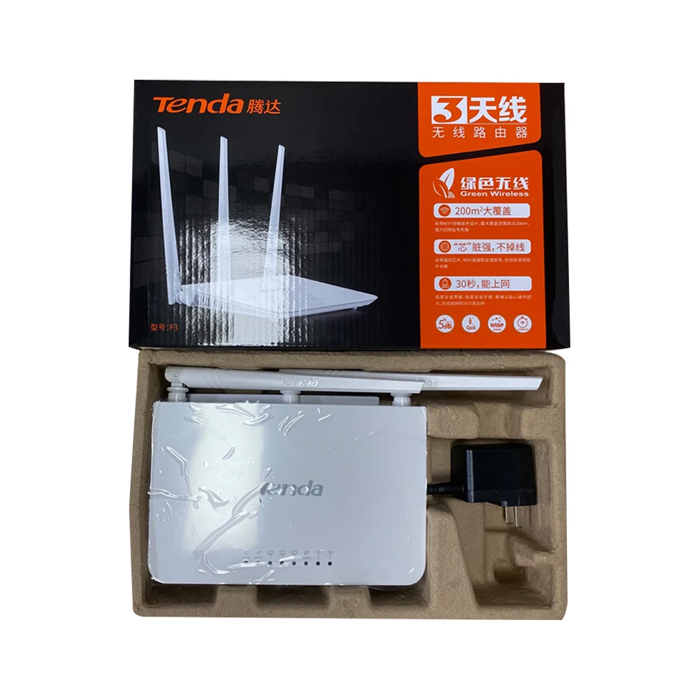 Original Tenda F3 WiFi Router 300Mbps 2.4G Dual Frequency AC Wireless Router
