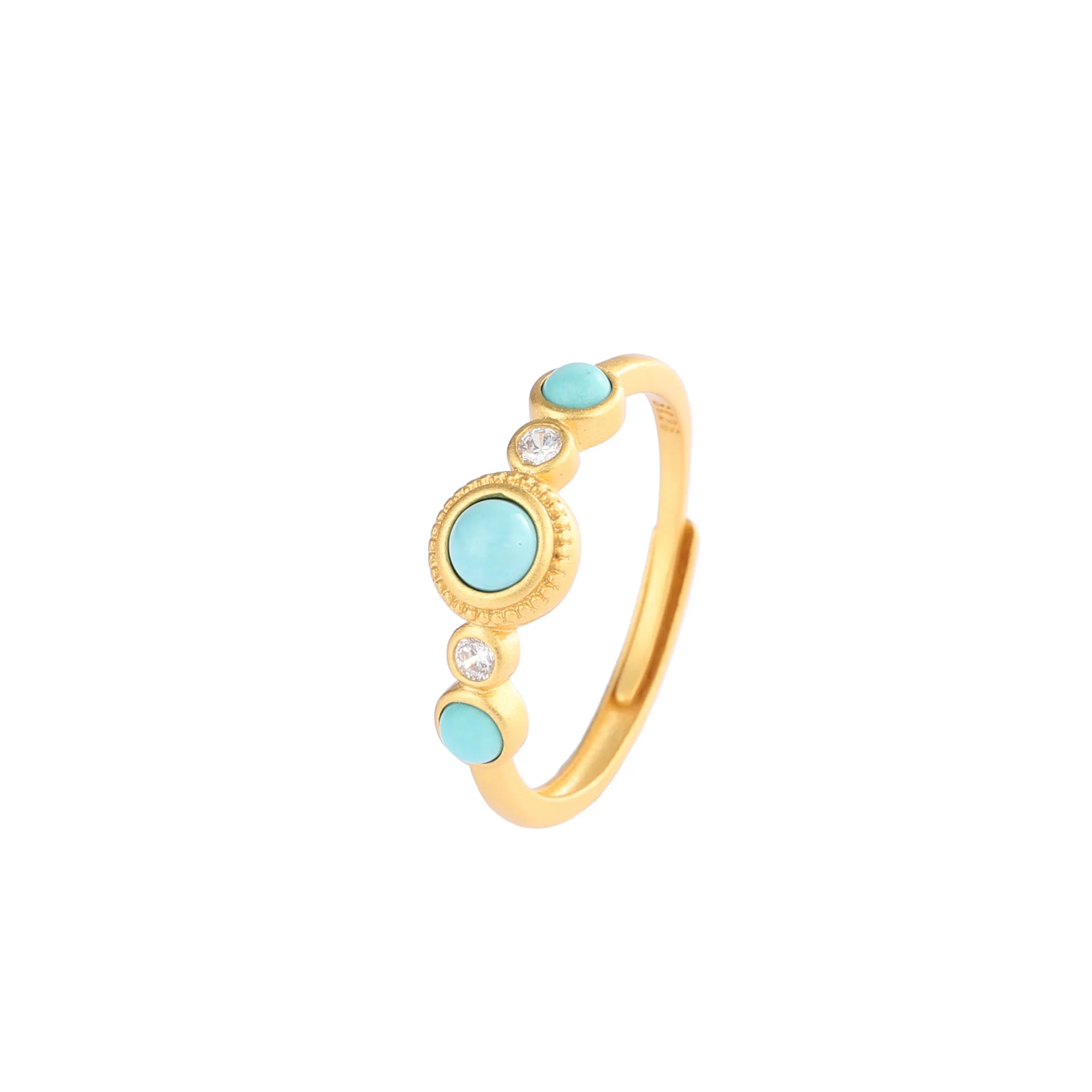 
Wholesale ethnic style signet ring opal ring cute rings 