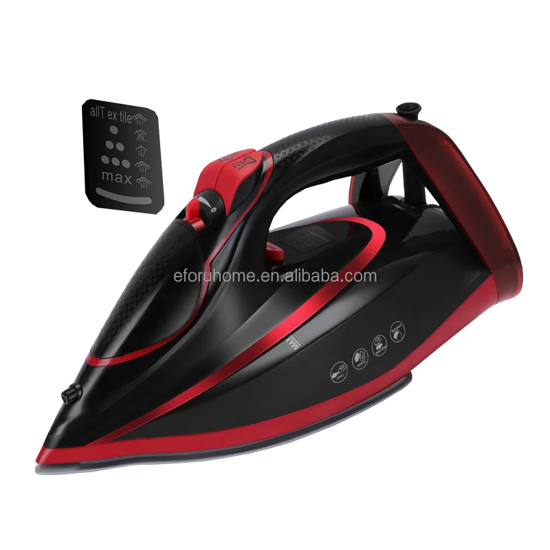 Паровой Утюг EFORU 2600W-3100W с паровым разрывом противокапельным и противоударным электрическим утюгом вертикальный горизонтальный гладильный светодиод