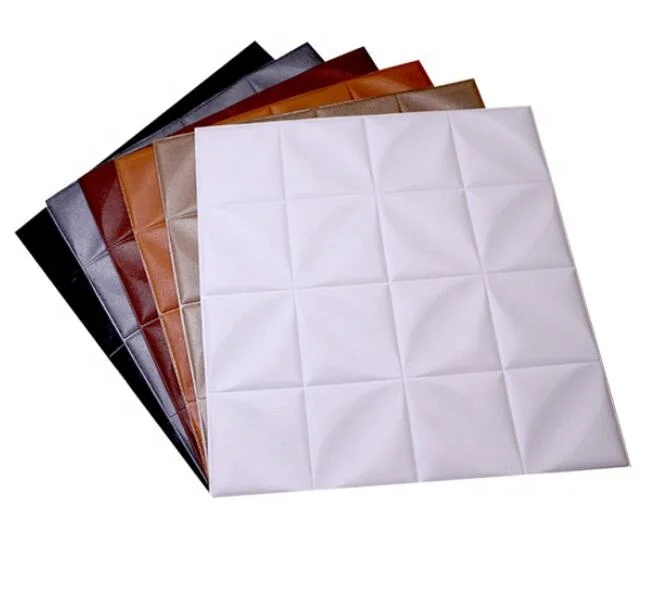 3d XPE foam wallpaper soft roll and ceiling self adhesive pe foam wall panel for wall brick wall sticker