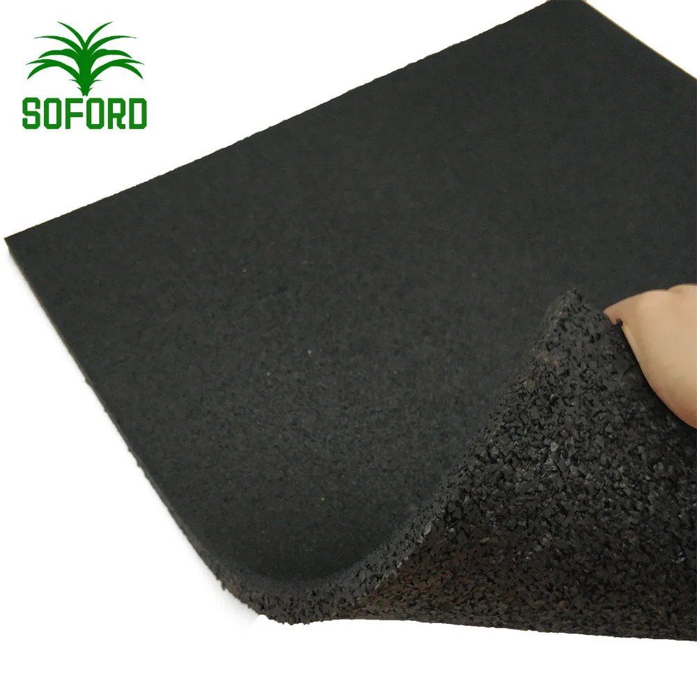 Eco-Friendly outdoor area safety rubber gym tile