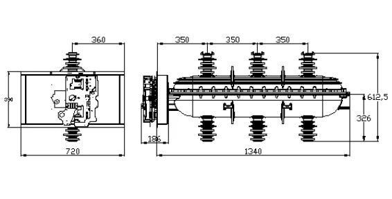 33KV 35KV 36KV 630A Indoor SF6 Gas Insulated Load Break Switch LBS Interrupeteur de charge