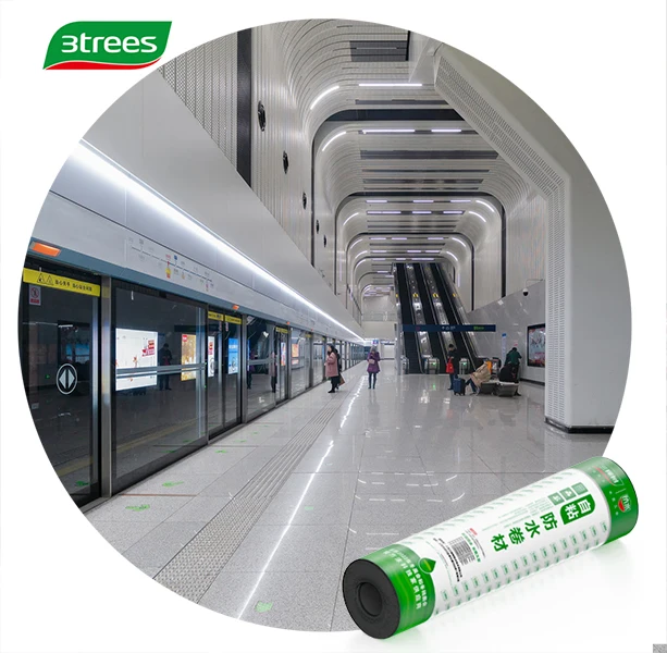 3trees Factory Direct Supply Self-Adhered Pre-Applied Polymer Modified Asphalt Waterproof Membrane with Polyester Reinforcement