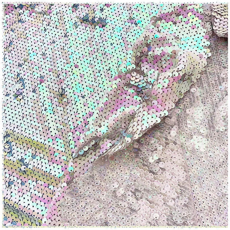 High quality mesh lace stone lace embroidery home textile 100% polyester bridal fabric luxury embroidery beads sequins