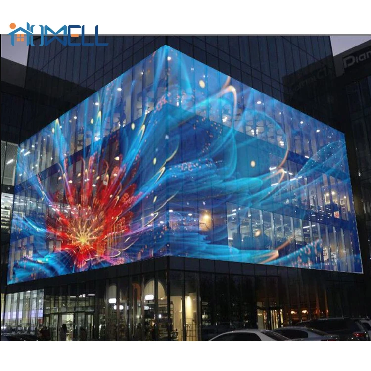 LED 3D Transparent Screen Sign Advertising Screen for Shop Glass Window Video Wall