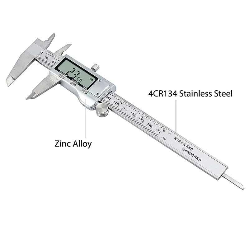150mm 6 inch Stainless Steel hardened Electronic Digital Caliper Digital Vernier Caliper