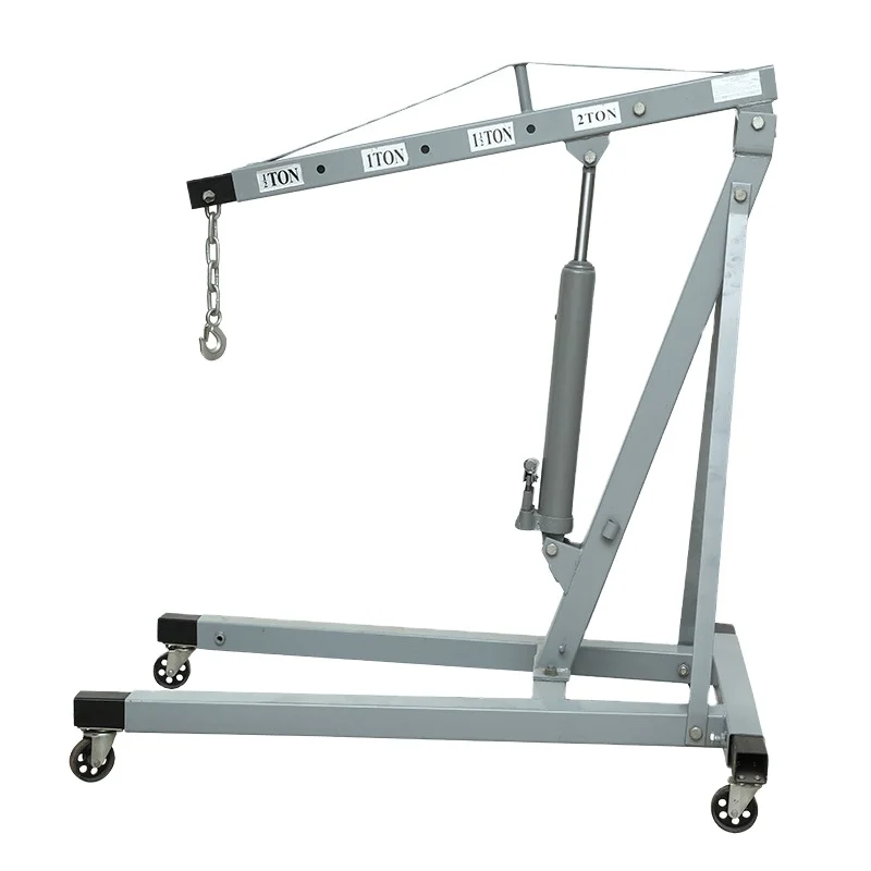 2 ton portable floor small lift engine crane hydraulic jack engine crane for car