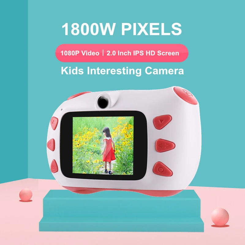 Забавный подарок для детей 2 0 дюймовый IPS экран Цифровая детская камера 1080P Детская