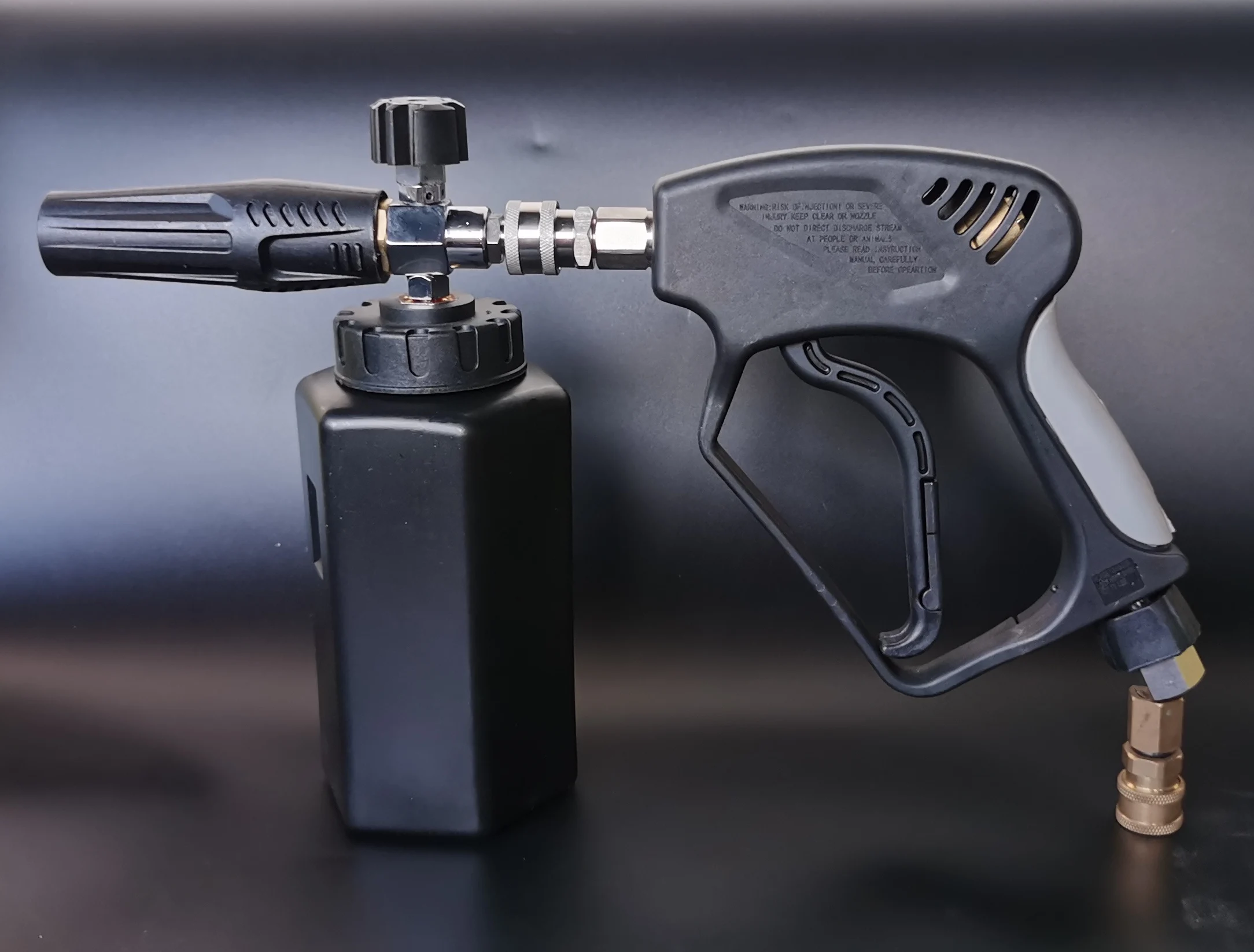 Черная пенная пушка, пенораспылитель для автомойки