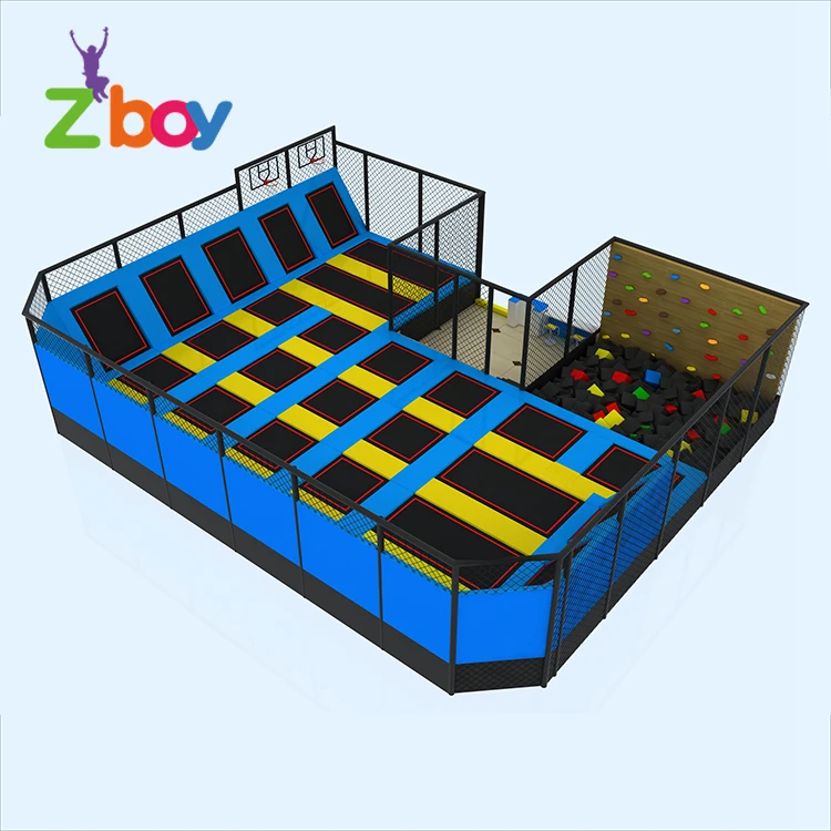 
Play Center Playhouse Commercial Jumping Bed Amusement Indoor Trampoline Park 