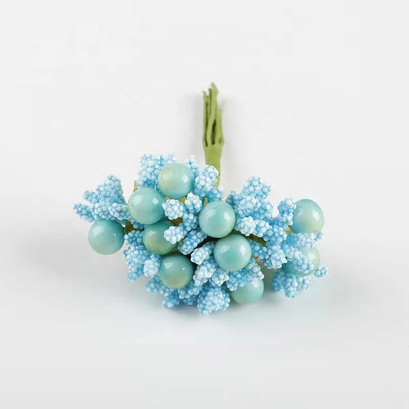 Mini Christmas Artificial Frosted Berries for Festival Holiday and Home Decor