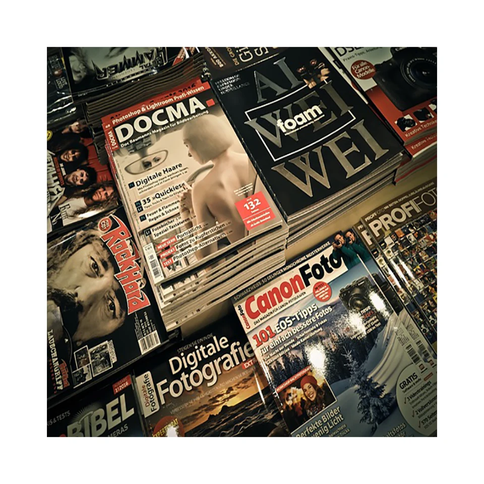 Good quality custom magazine printing perfect binding magazine